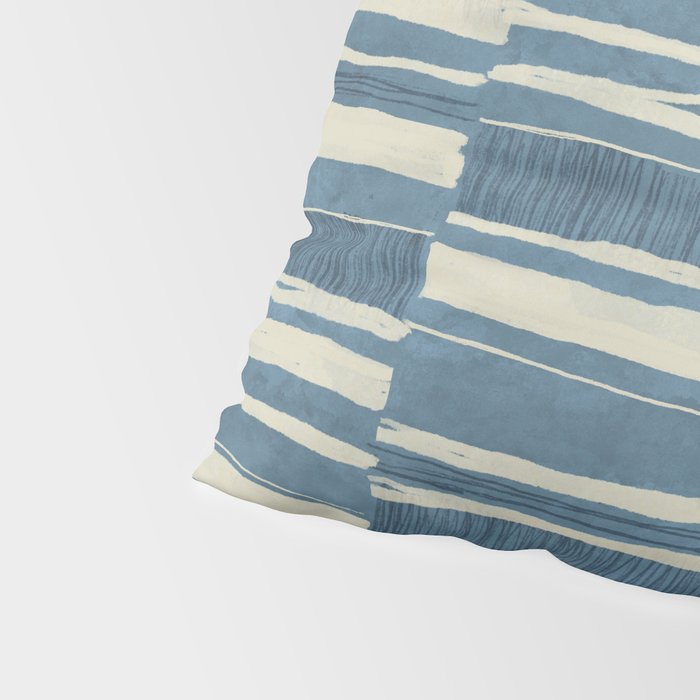 Scratchy Blocks - Seaside Blue Pillow Sham Gallery Image 4