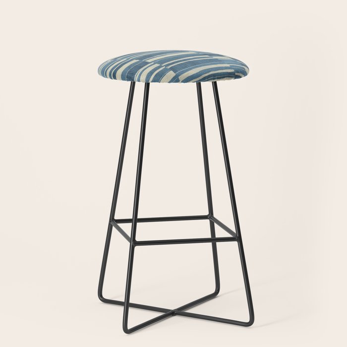 Scratchy Blocks - Seaside Blue Stool Gallery Image 1