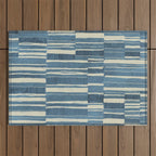 Scratchy Blocks - Seaside Blue Outdoor Rug Gallery Image 1