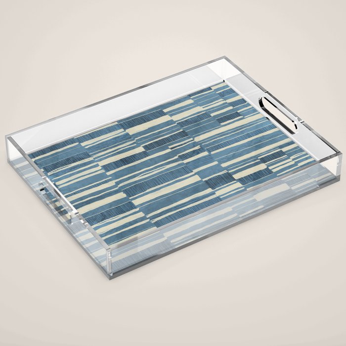 Scratchy Blocks - Seaside Blue Acrylic Tray Gallery Image 1