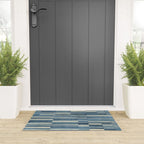 Scratchy Blocks - Seaside Blue Welcome Mat Gallery Image 3