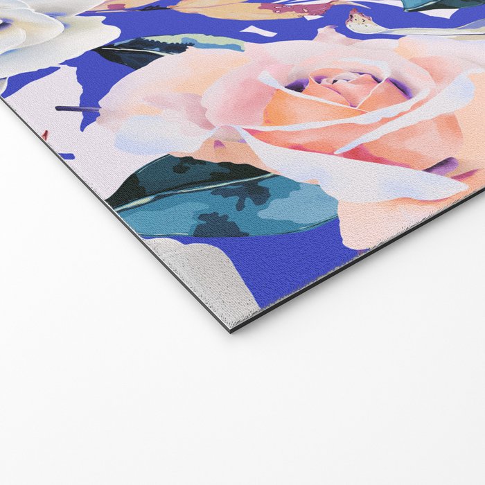 Modern Vibrant Flowery Garden B Welcome Mat Gallery Image 2