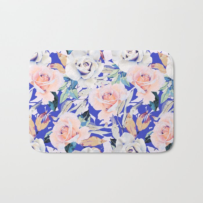 Modern Vibrant Flowery Garden B Bath Mat Gallery Image 1