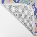 Modern Vibrant Flowery Garden B Bath Mat Gallery Image 2