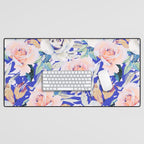 Modern Vibrant Flowery Garden B Desk Mat Gallery Image 1