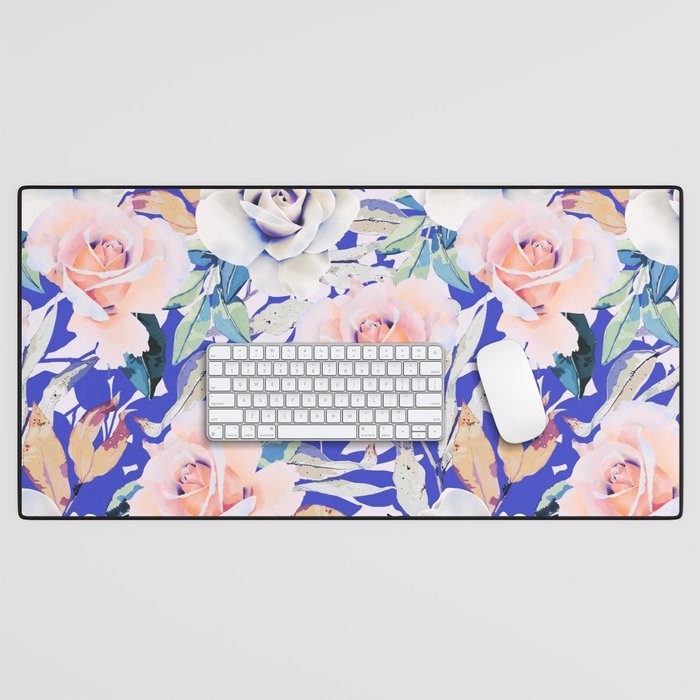 Modern Vibrant Flowery Garden B Desk Mat Gallery Image 1