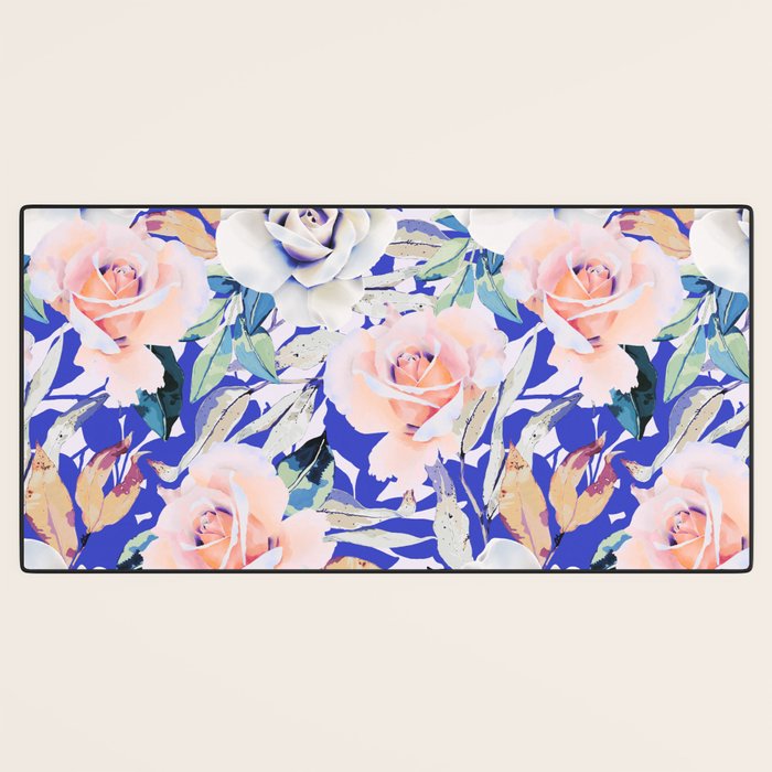 Modern Vibrant Flowery Garden B Desk Mat Gallery Image 3