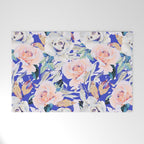 Modern Vibrant Flowery Garden B Welcome Mat Gallery Image 1