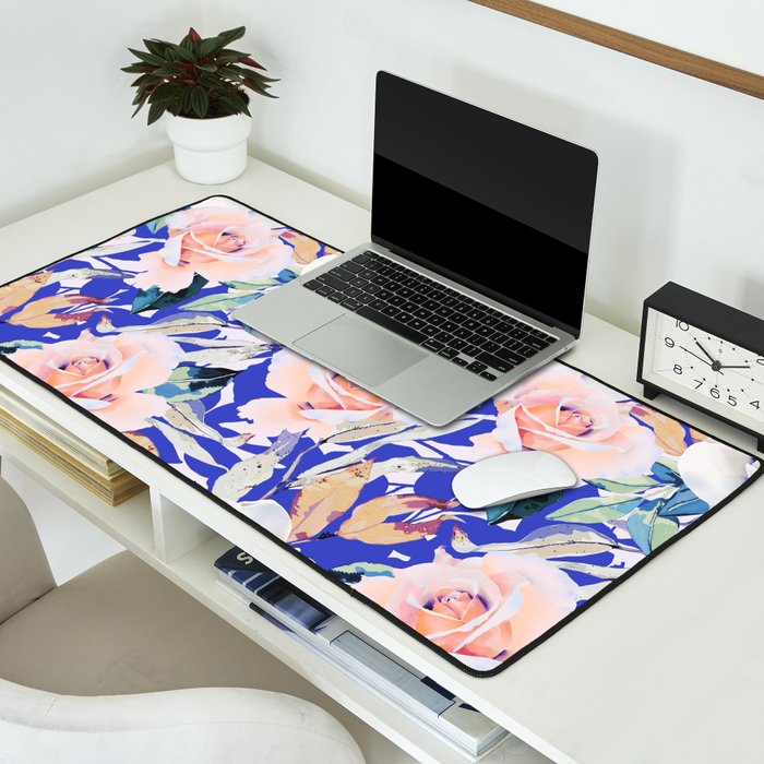 Modern Vibrant Flowery Garden B Desk Mat Gallery Image 2