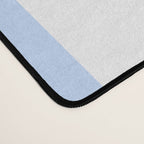 Pale Pastel Powder Blue and White Cabana Stripes Desk Mat Gallery Image 4