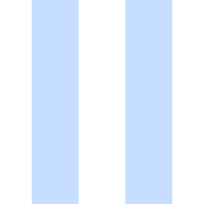 Pale Pastel Powder Blue and White Cabana Stripes Coffee Mug Gallery Image 2