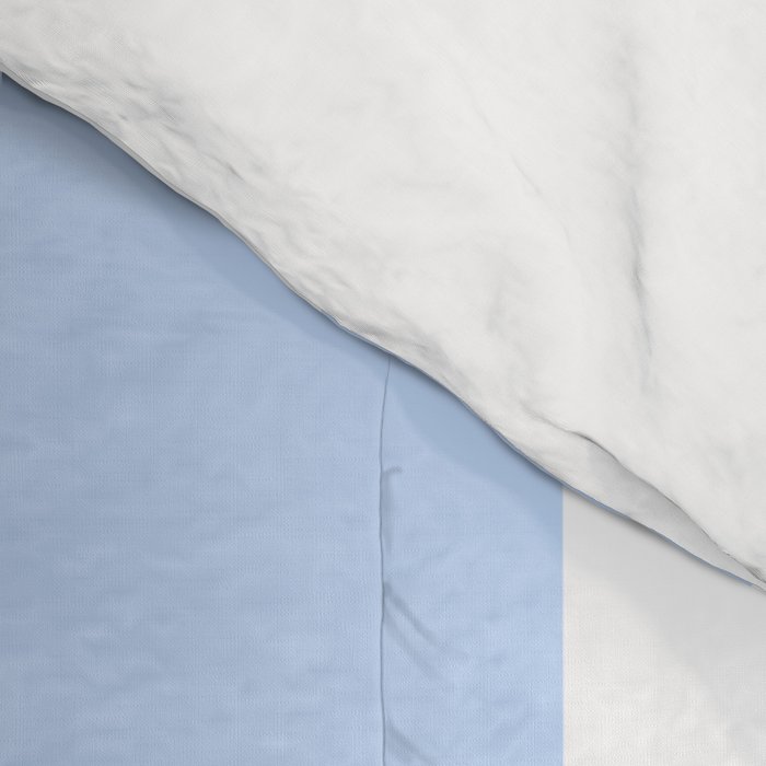Pale Pastel Powder Blue and White Cabana Stripes Comforter Gallery Image 4