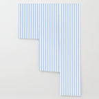 Pale Pastel Powder Blue and White Cabana Stripes Wallpaper Gallery Image 3