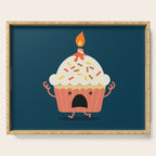 Cupcake on fire Serving Tray Gallery Image 1