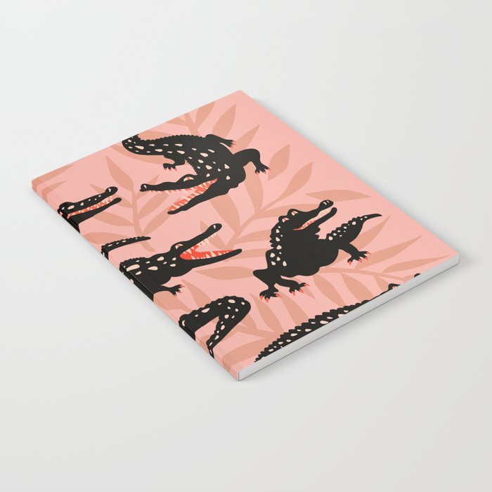 Alligator Collection - Black & Peach Notebook Gallery Image 2