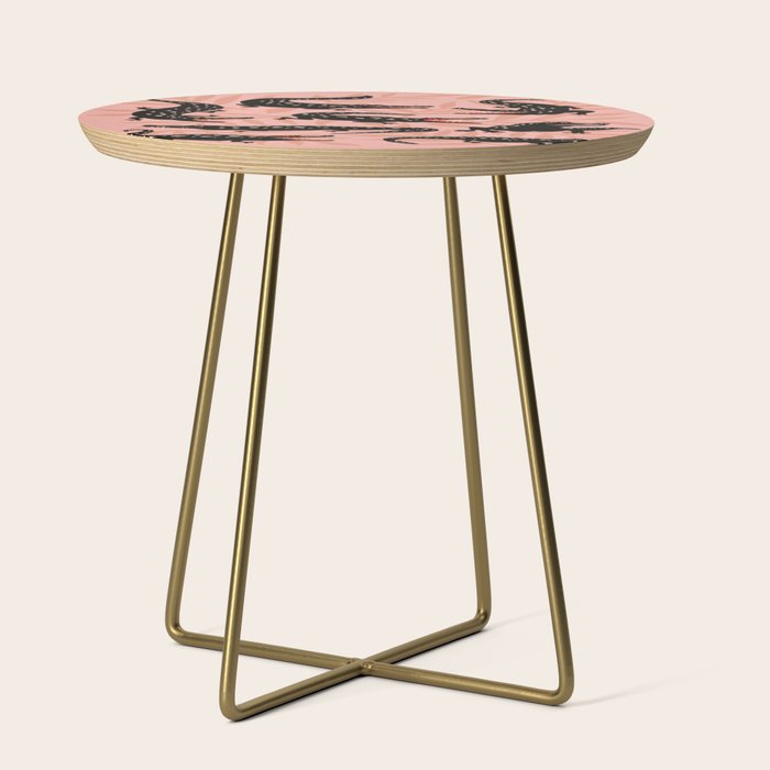 Alligator Collection - Black & Peach Side Table Gallery Image 1