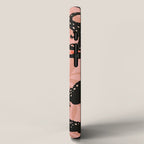 Alligator Collection - Black & Peach iPhone Case Gallery Image 2