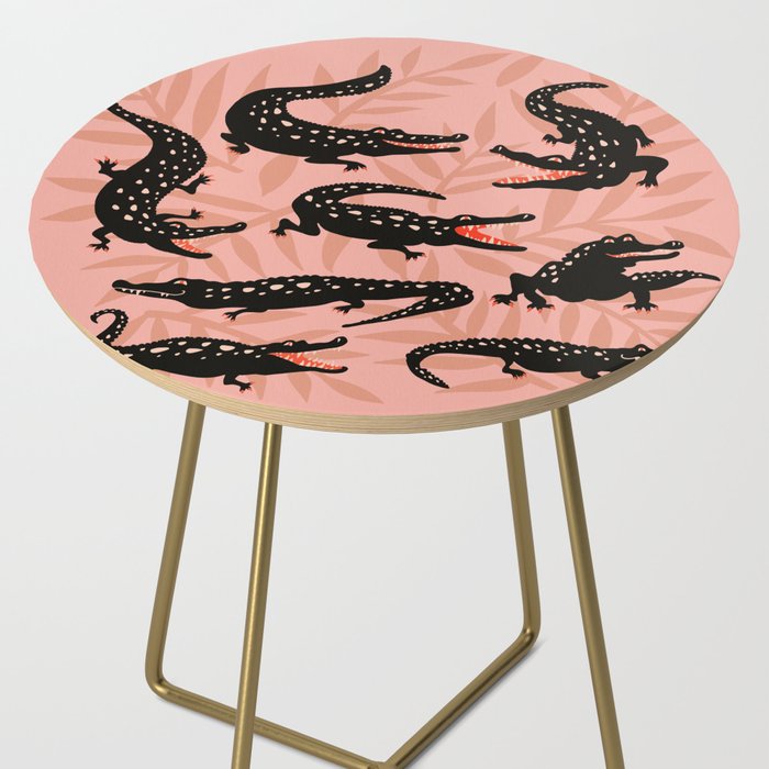 Alligator Collection - Black & Peach Side Table Gallery Image 2