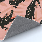 Alligator Collection - Black & Peach Rug Gallery Image 4