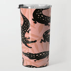 Alligator Collection - Black & Peach Travel Mug Gallery Image 3