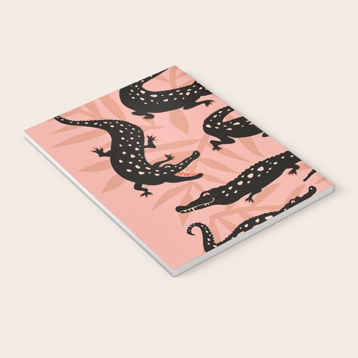 Alligator Collection - Black & Peach Notebook Gallery Image 3