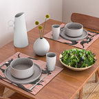 Alligator Collection - Black & Peach Placemat Gallery Image 2