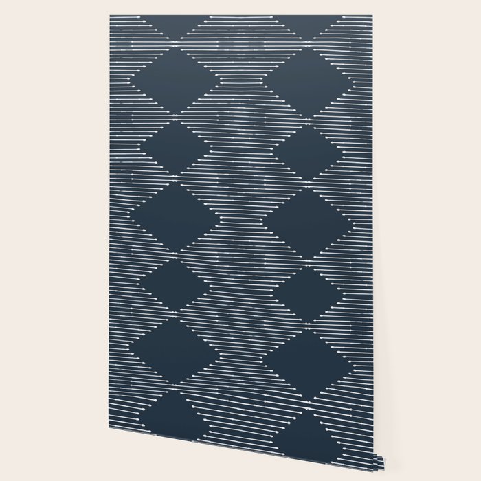 Geo (Annapolis Blue) Wallpaper Gallery Image 2