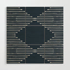 Geo (Annapolis Blue) Wood Wall Art Gallery Image 1