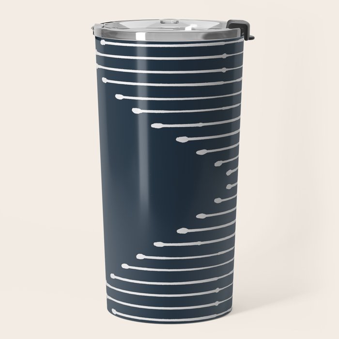 Geo (Annapolis Blue) Travel Mug Gallery Image 2