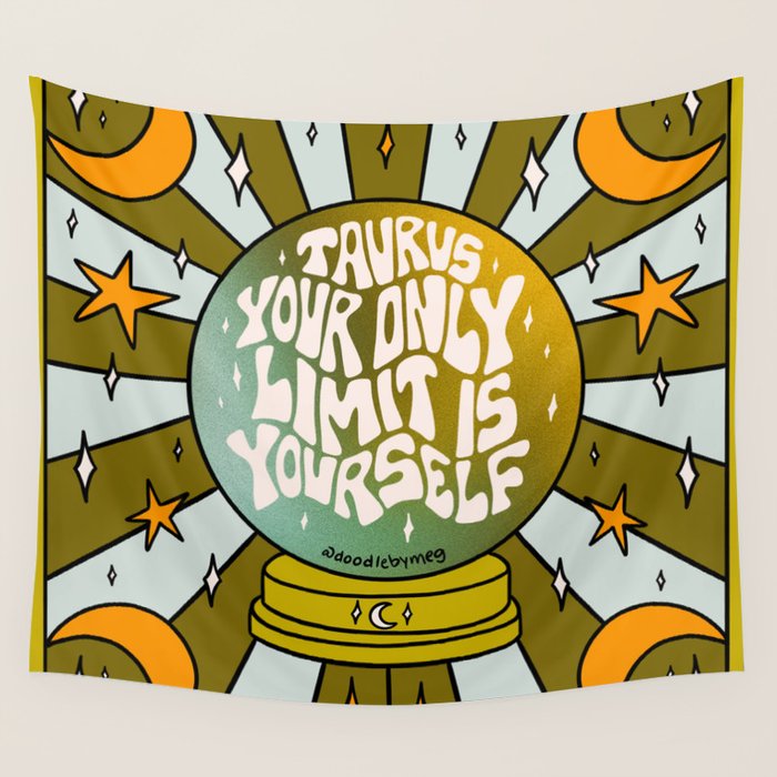 Taurus Crystal Ball Wall Tapestry Gallery Image 4
