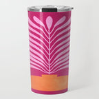 THE VASE 02: Bordeaux Wine Leaves Travel Mug Gallery Image 1