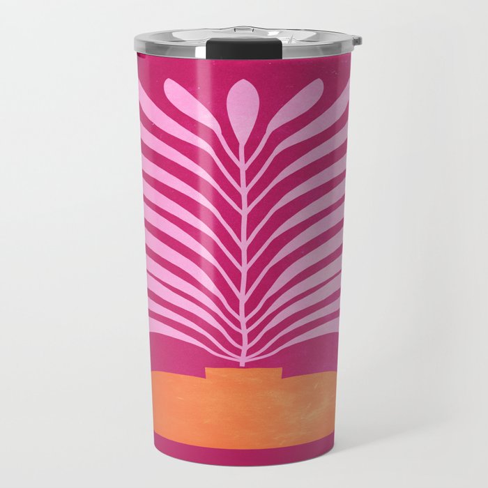 THE VASE 02: Bordeaux Wine Leaves Travel Mug Gallery Image 1