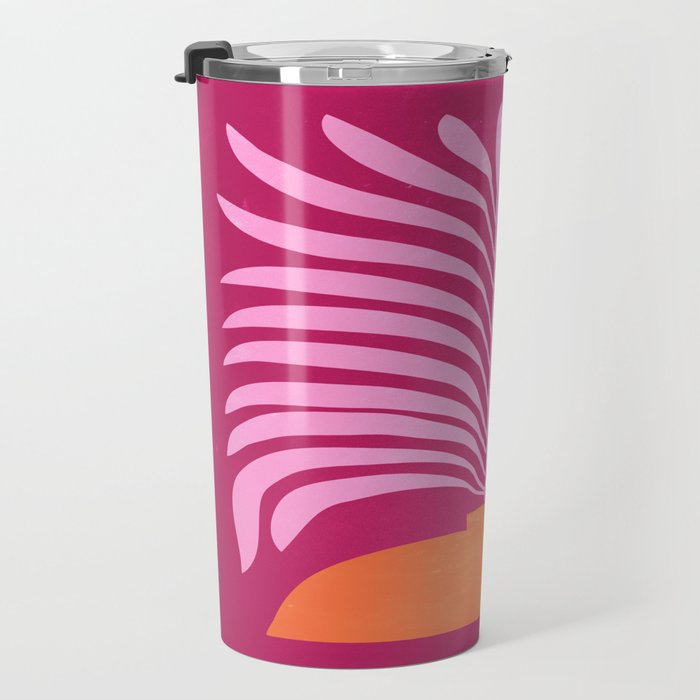 THE VASE 02: Bordeaux Wine Leaves Travel Mug Gallery Image 3