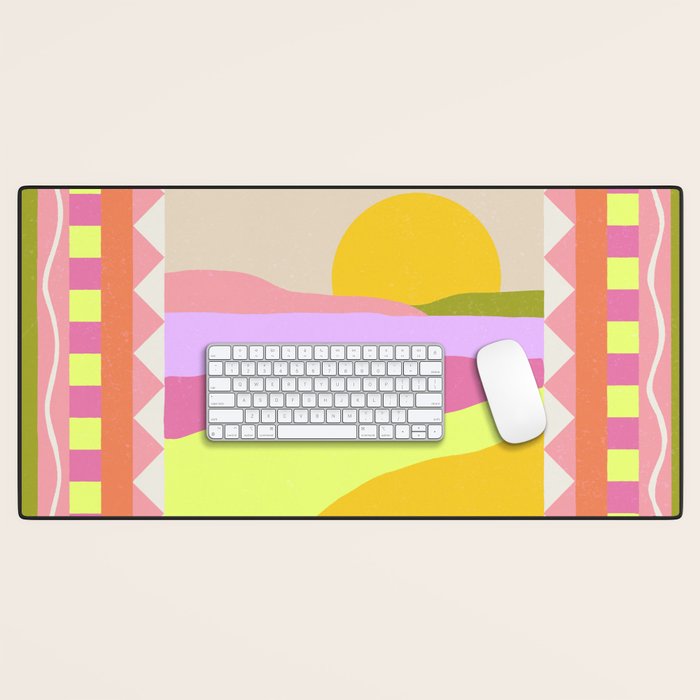 Picture Window Sunset Desk Mat Gallery Image 1