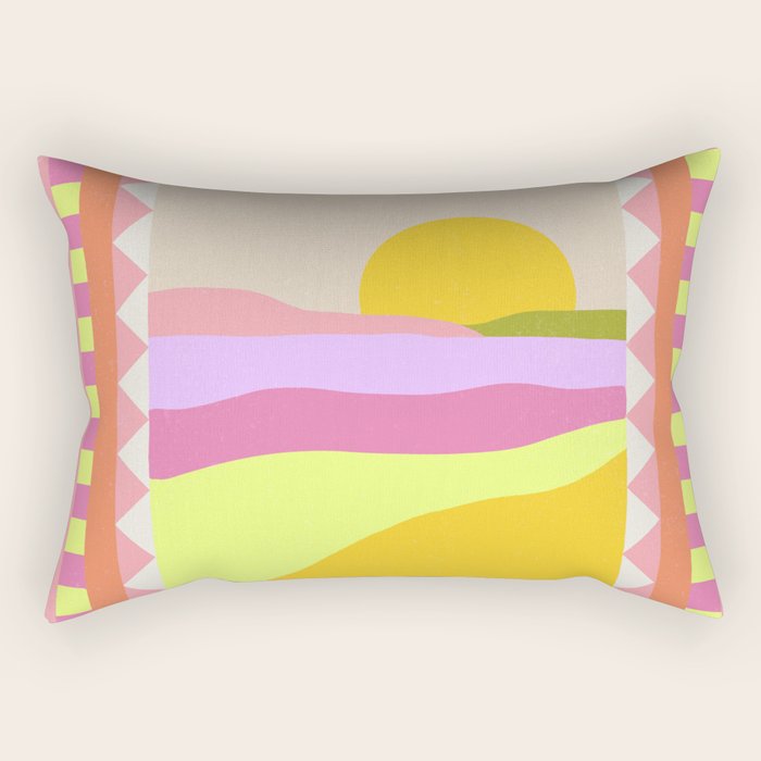 Picture Window Sunset Rectangular Pillow Gallery Image 1