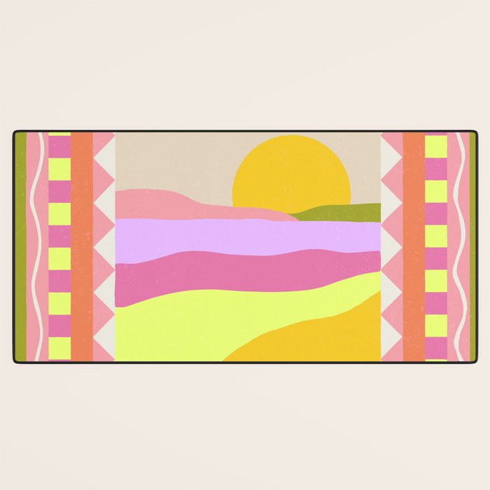Picture Window Sunset Desk Mat Gallery Image 3