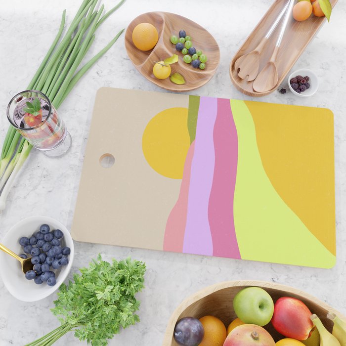 Picture Window Sunset Cutting Board Gallery Image 2