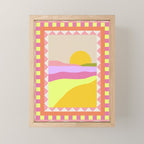 Picture Window Sunset Mini Art Print Gallery Image 1