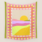 Picture Window Sunset Wall Tapestry Gallery Image 4