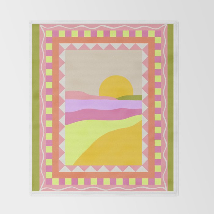 Picture Window Sunset Throw Blanket Gallery Image 2
