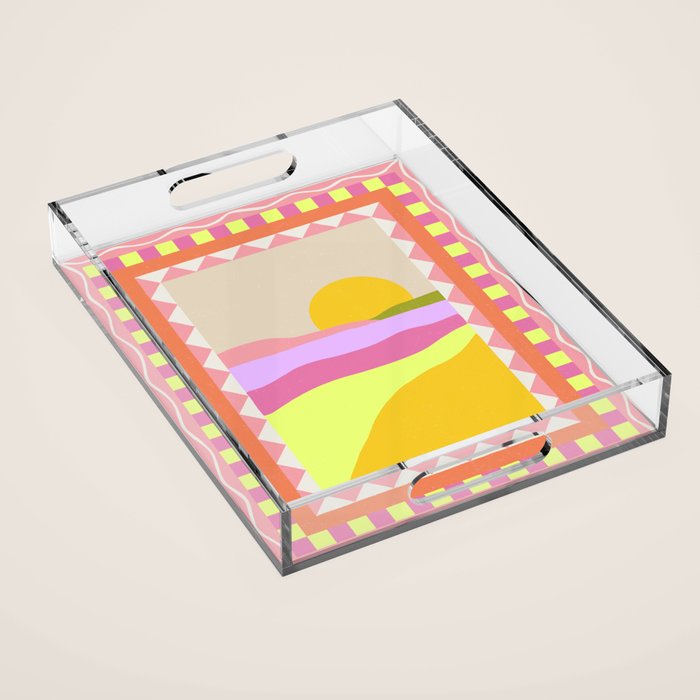 Picture Window Sunset Acrylic Tray Gallery Image 1