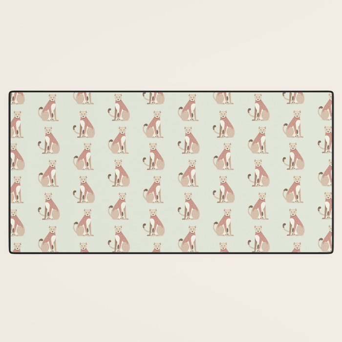 Whimsical Cheetah Desk Mat Gallery Image 3