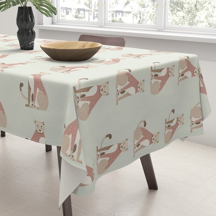 Whimsical Cheetah Tablecloth Gallery Image 3