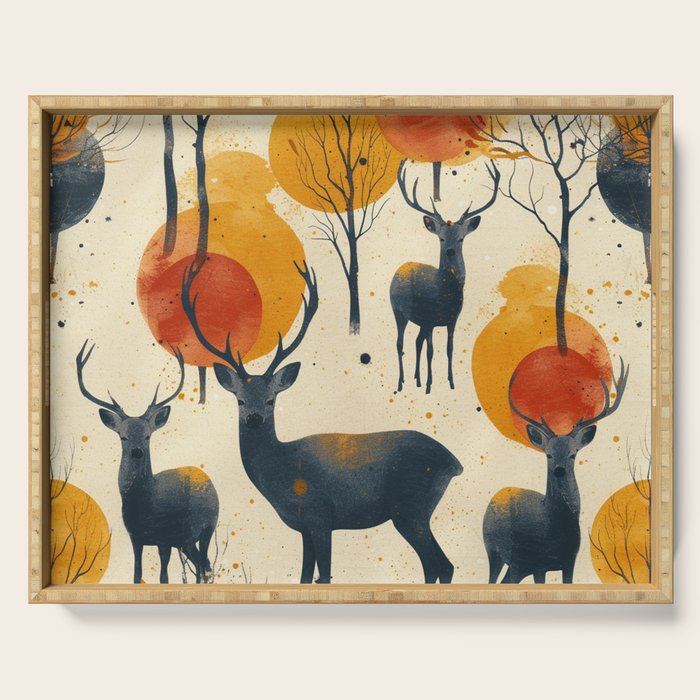 Retro Wildlife Serving Tray Gallery Image 1