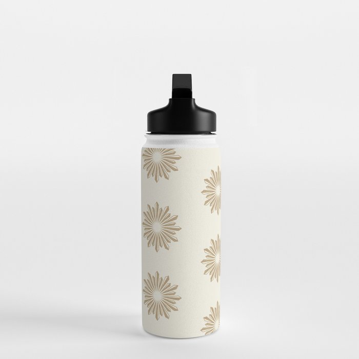 Sunburst Retro 2 - Gold Water Bottle Gallery Image 3
