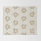 Sunburst Retro 2 - Gold Throw Blanket Gallery Image 2