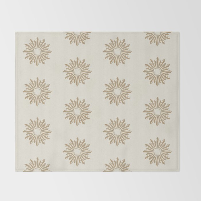 Sunburst Retro 2 - Gold Throw Blanket Gallery Image 2