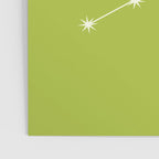 Virgo Zodiac Star Constellation Line Art Chartreuse Green Poster Gallery Image 3