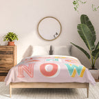 EVERYBODY DANCE NOW - bright typography Comforter Gallery Image 3