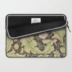 William Morris Leicester Chocolate Olive Floral Laptop Sleeve Gallery Image 2